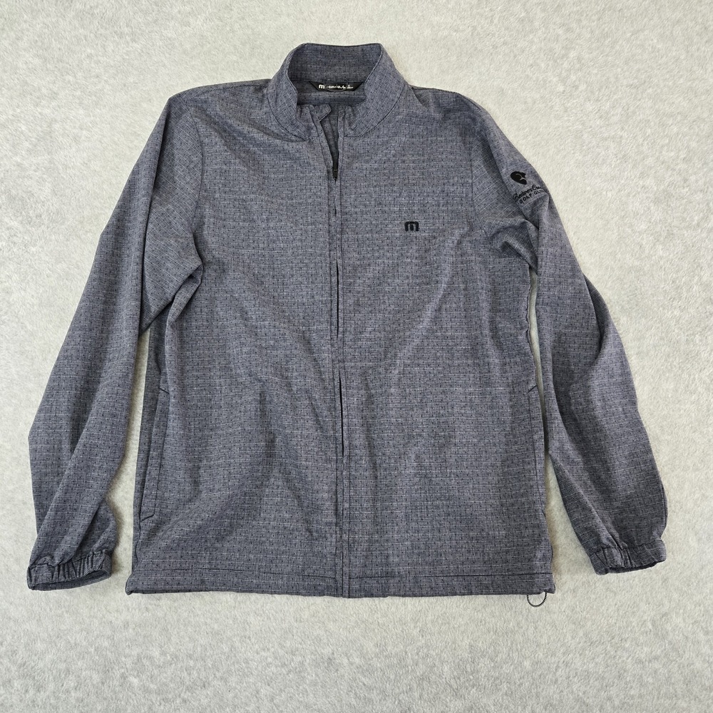 Travis Mathew Golf Full Zip Windbreaker Jacket Mens Medium Performance Polka Dot